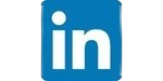 LinkedIn logo on a white background